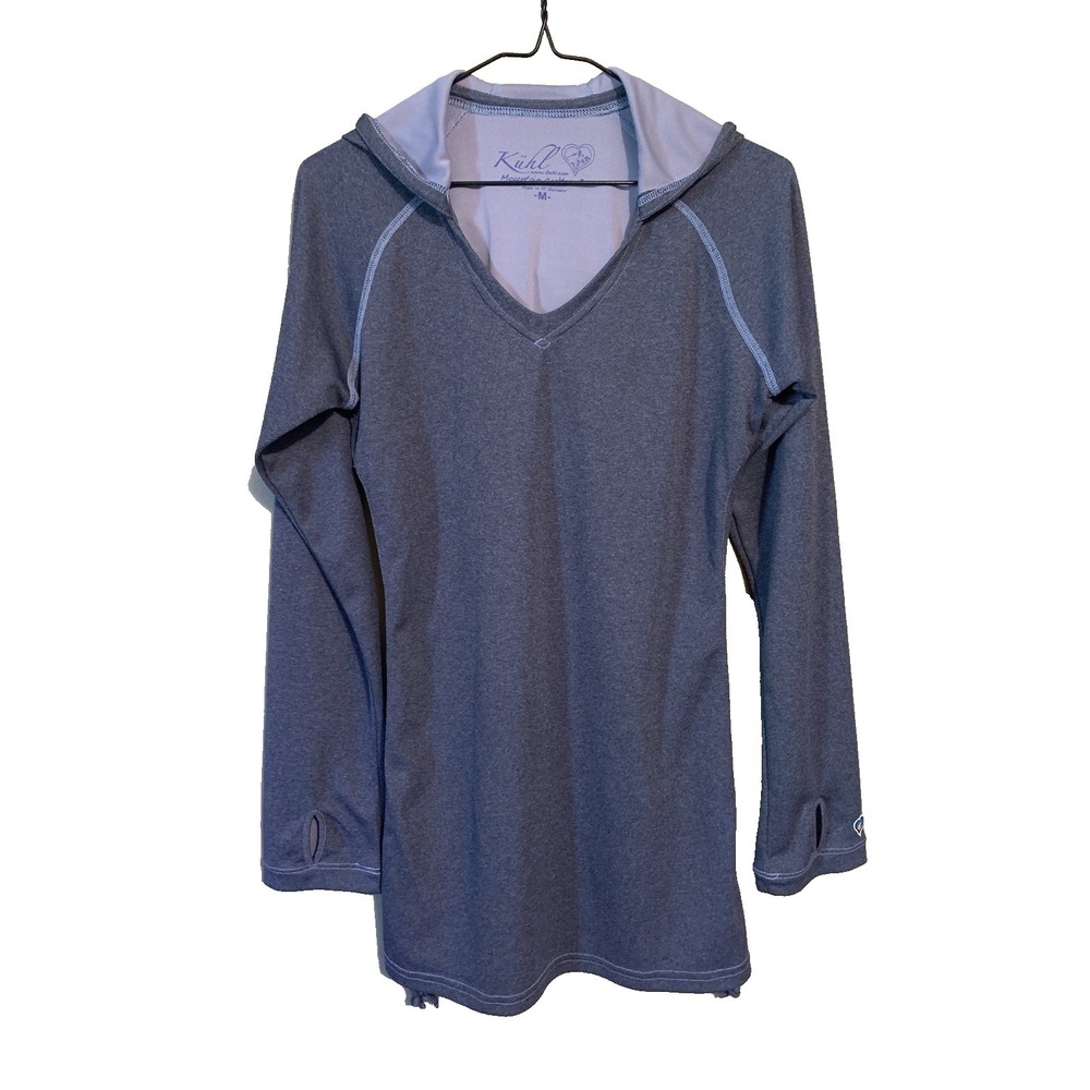 Kuhl Pullover Women's M Gray Lightweight Sun Protection Hiking Hoodie